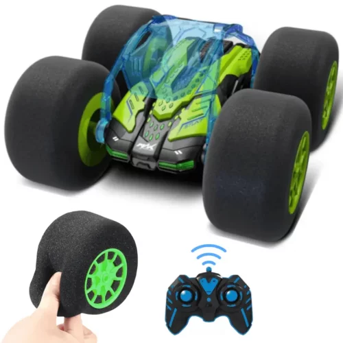 Voiture télécommandée avec roues en mousse